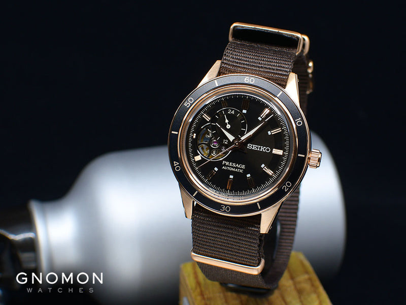 Presage “Style60's” Series Open-Heart Rose Gold Ref. SARY192 – Gnomon  Watches