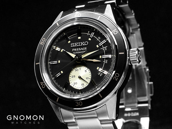 Presage “Style60's” Power Reserve Black Ref. SARY211 – Gnomon Watches