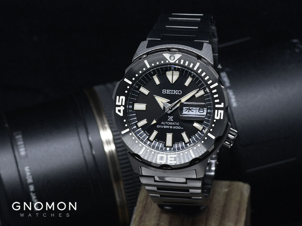 Melting Forgænger Blind Diver Watch Hands on: Seiko Prospex Monster Brothers – Gnomon Watches