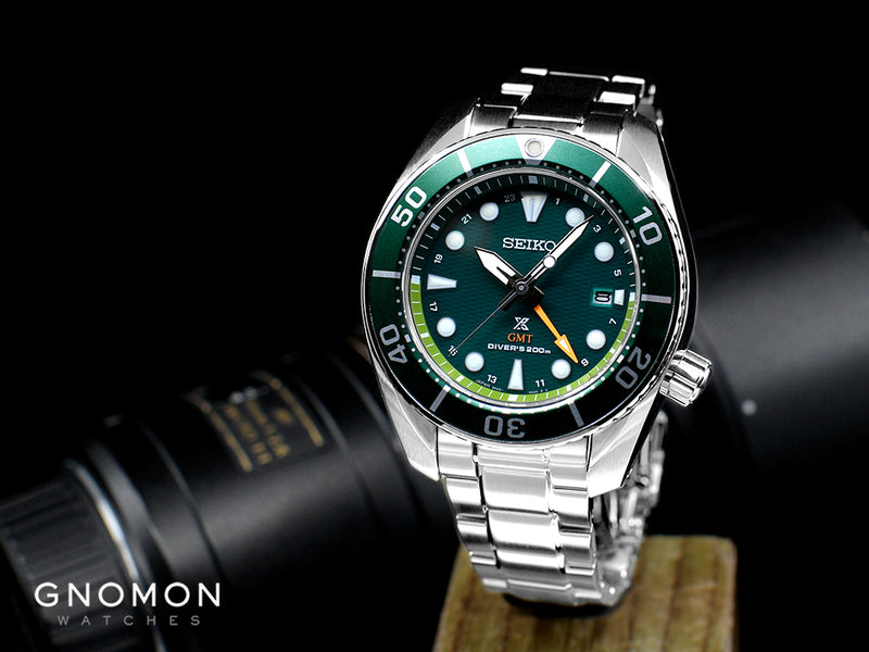 Prospex 200M Sumo Solar Green GMT Ref. SBPK001 – Gnomon Watches