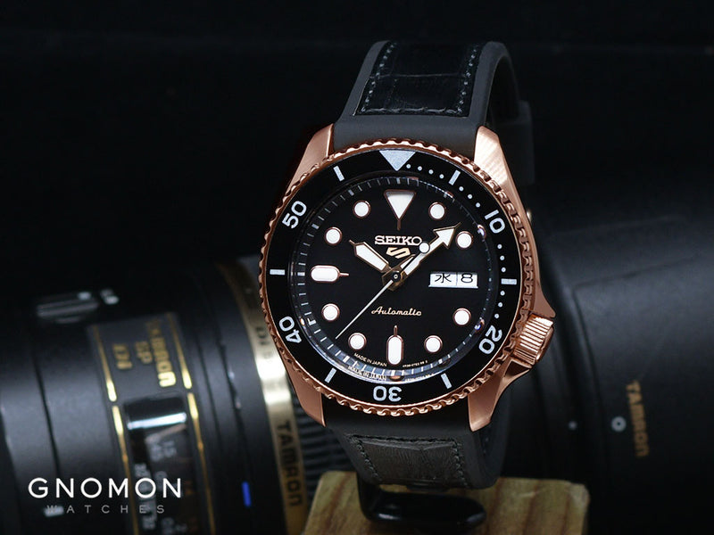 Seiko 5 Sports “Specialist Style” Rose Gold Ref. SBSA028 – Gnomon Watches