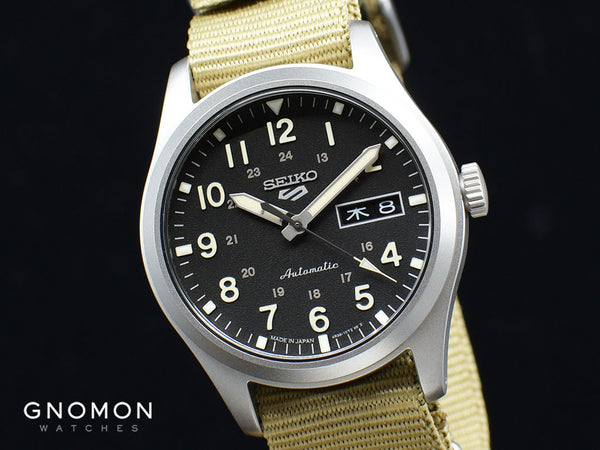 Seiko 5 Sports Style” Black - Nylon Ref. SBSA117 – Gnomon Watches