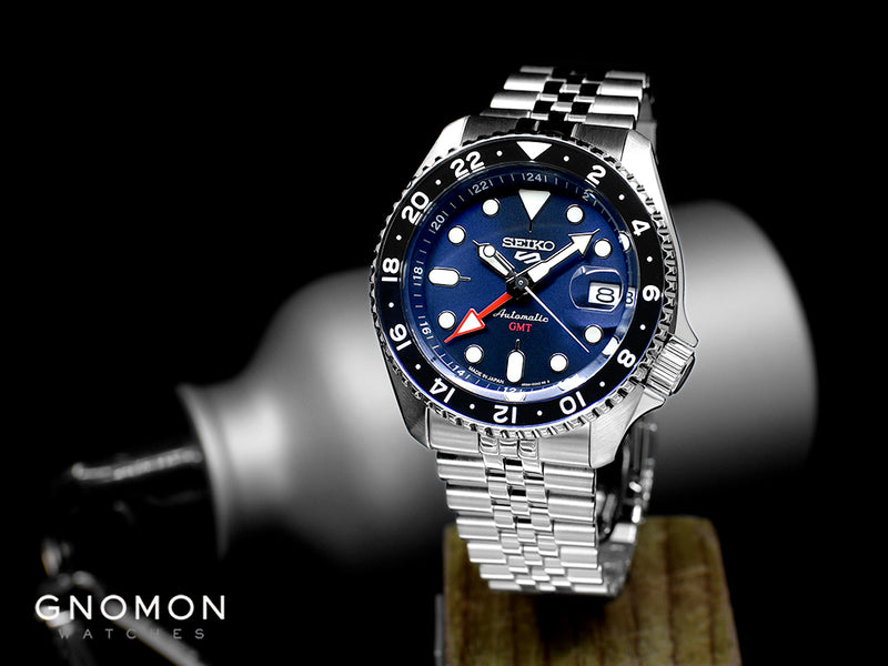 Seiko 5 Sports GMT Series Blue Ref. SBSC003 – Gnomon Watches
