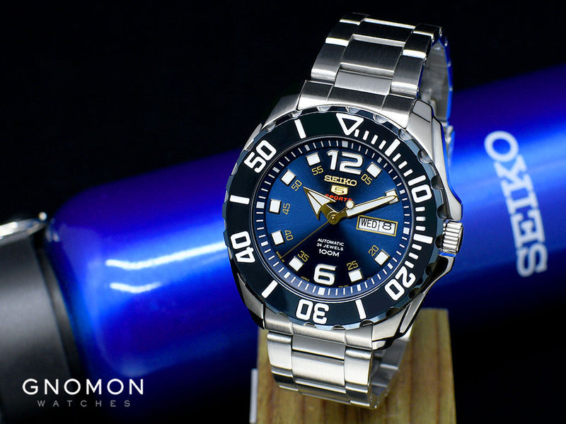 Seiko 5 Sports Mini Monster Blue Ref 