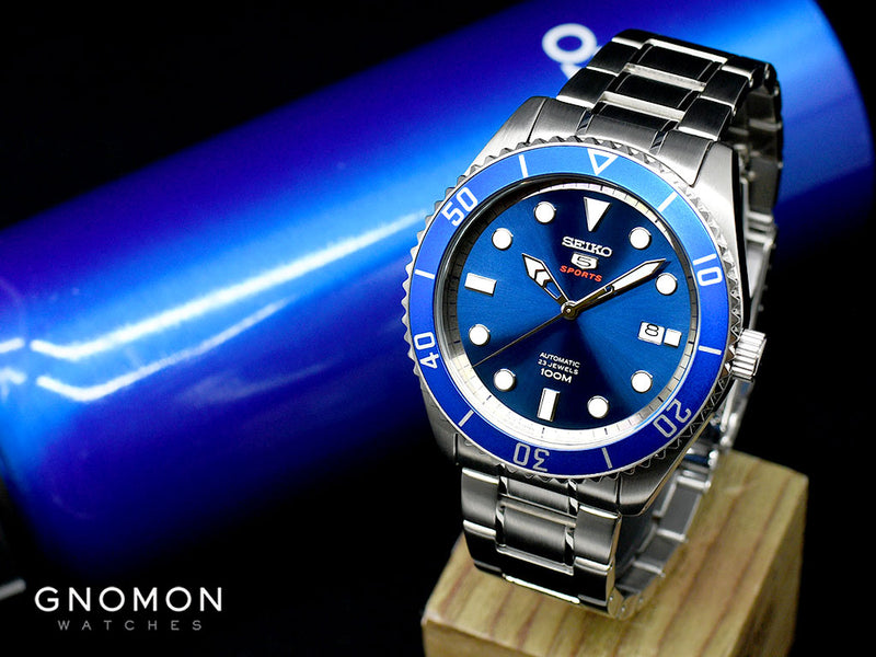 blue sports watch