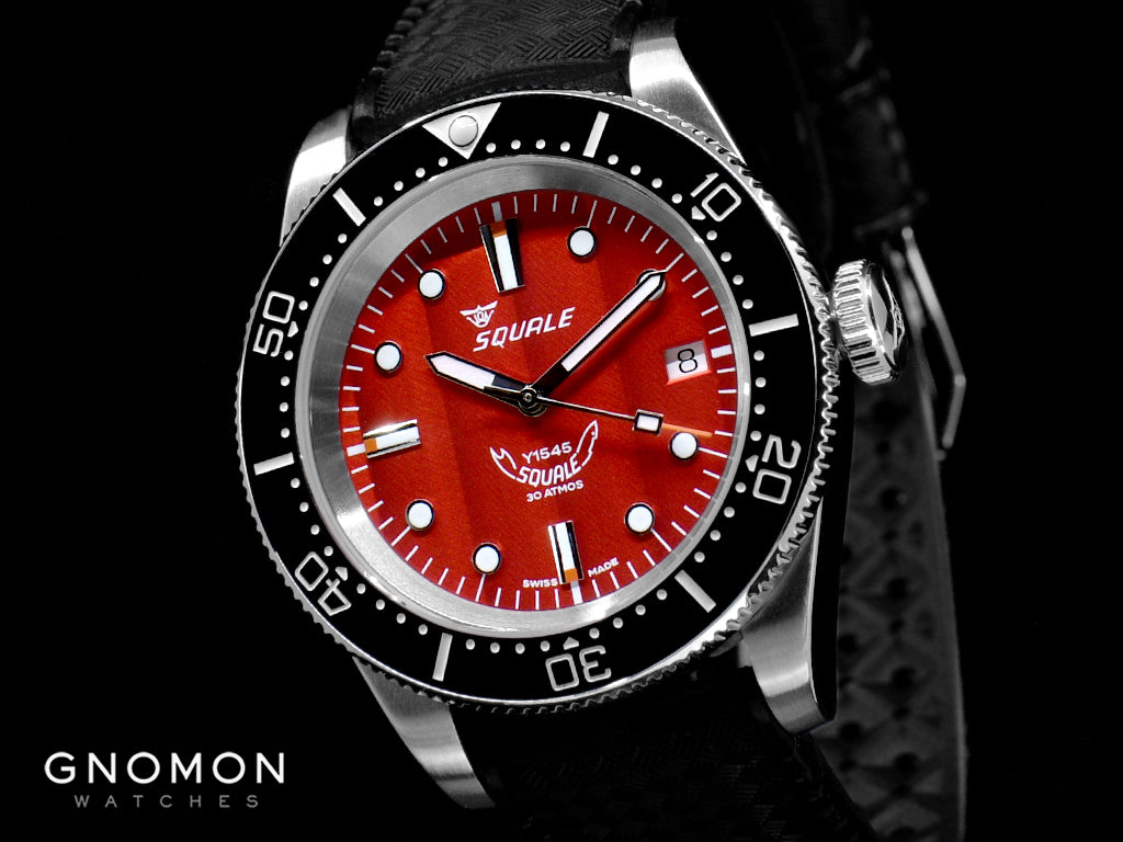 Squale 30 ATMOS Ref.1545 Red - Rubber