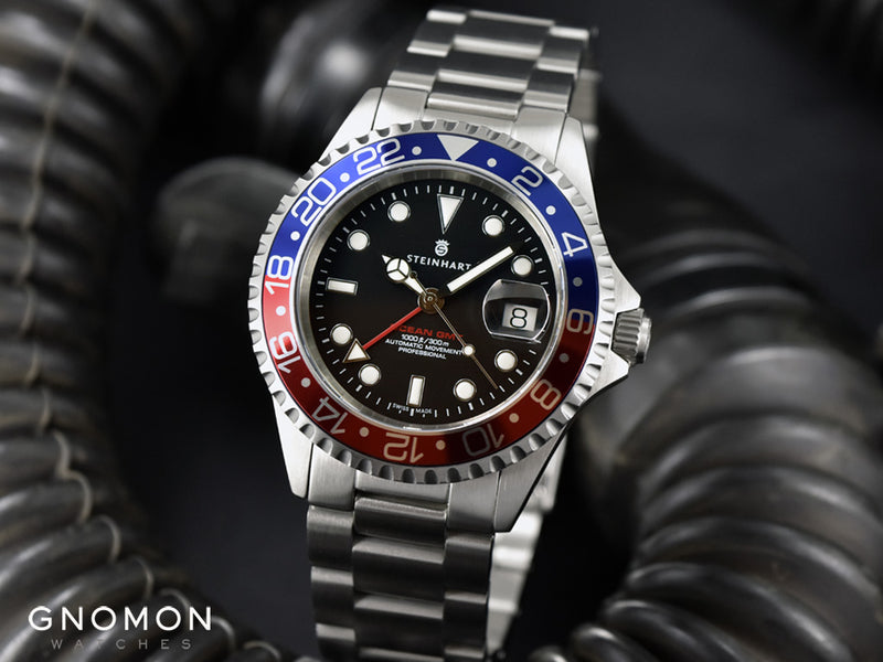 Ocean 1 GMT Blue/Red – Gnomon Watches