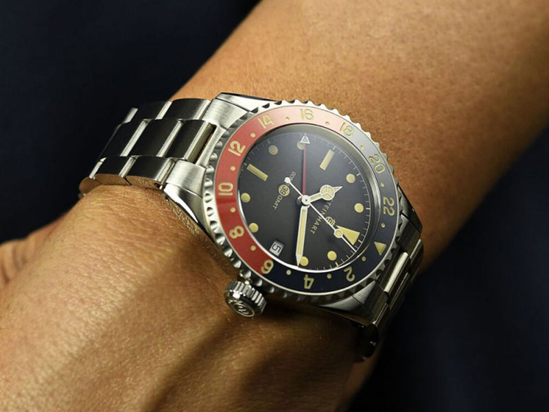 Ocean 39 Vintage GMT Premium Blue/Red Ceramic – Gnomon Watches