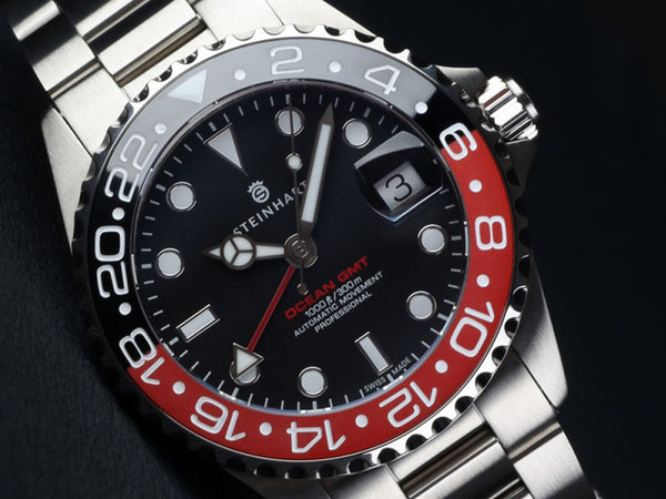 Steinhart Ocean 39 GMT Black/Red Ceramic