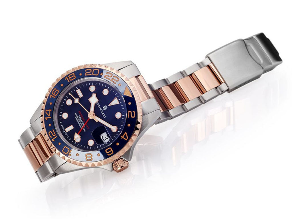 Steinhart Ocean 1 GMT Zweifarbige blaue Keramik