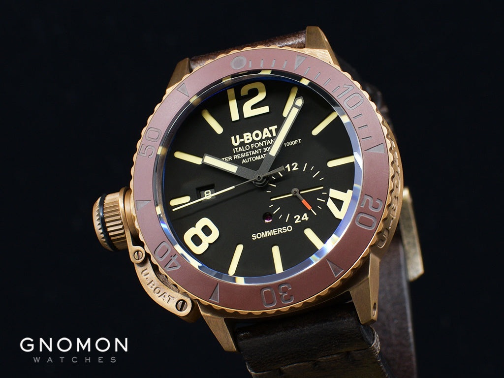 The bold and rugged design of U-Boat Sommerso Bronze that creates a captivating appearance on the wrist