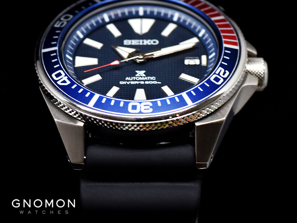 Prospex Samurai 200M Automatic Blue/Red Ref. SRPB53J1– The Watches Hub