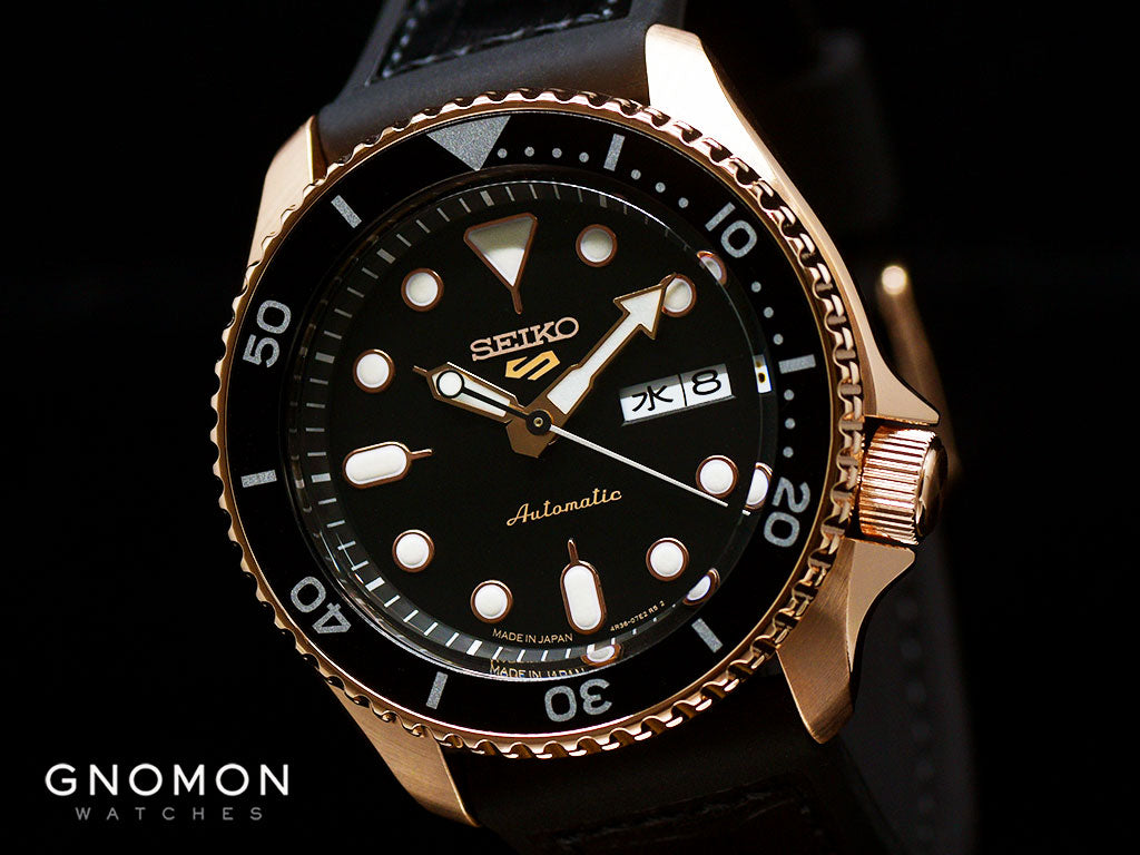 Seiko 5 Sports “Specialist Style” Rose Gold Ref. SBSA028 – Gnomon Watches