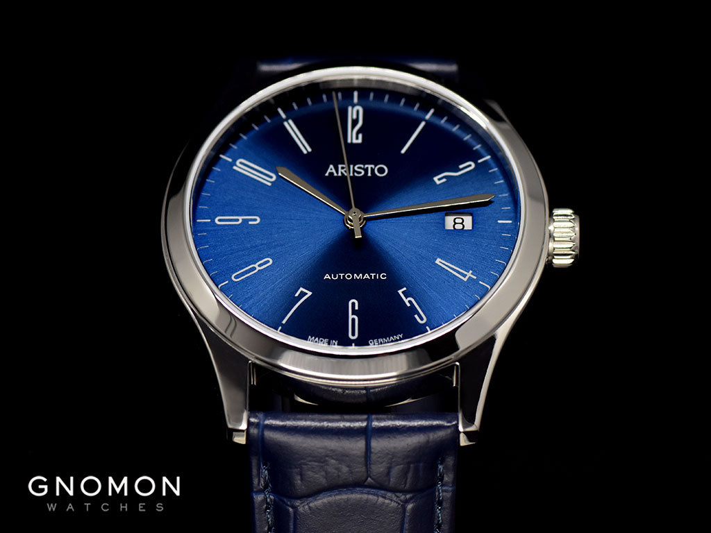 Bauhaus 38 Midnight Blue 4H129 - Sapphire – Gnomon Watches