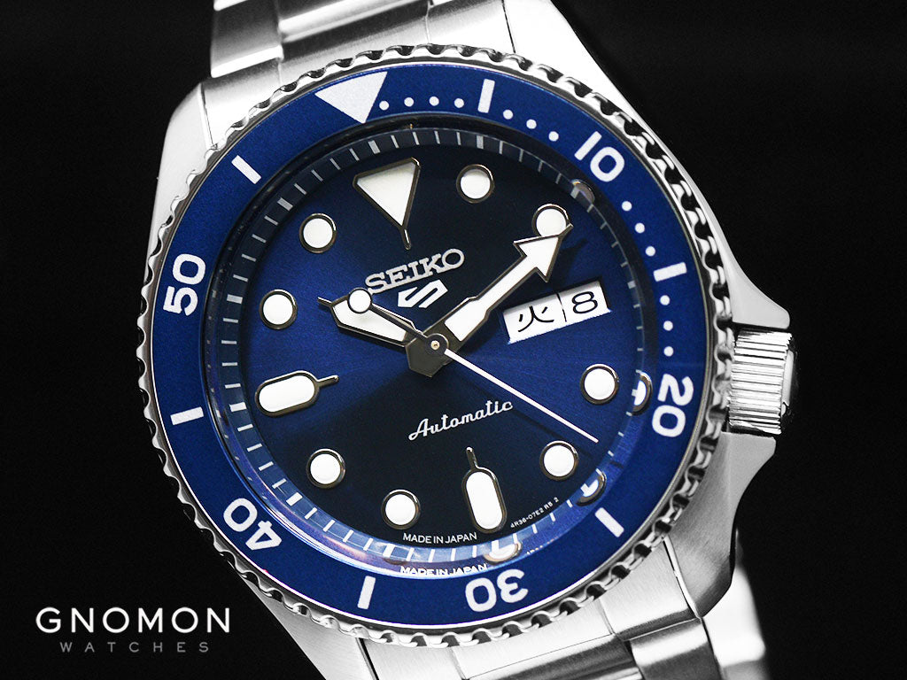 Seiko 5 Sports “Sports Style” Blue Ref. SBSA001 – Gnomon Watches