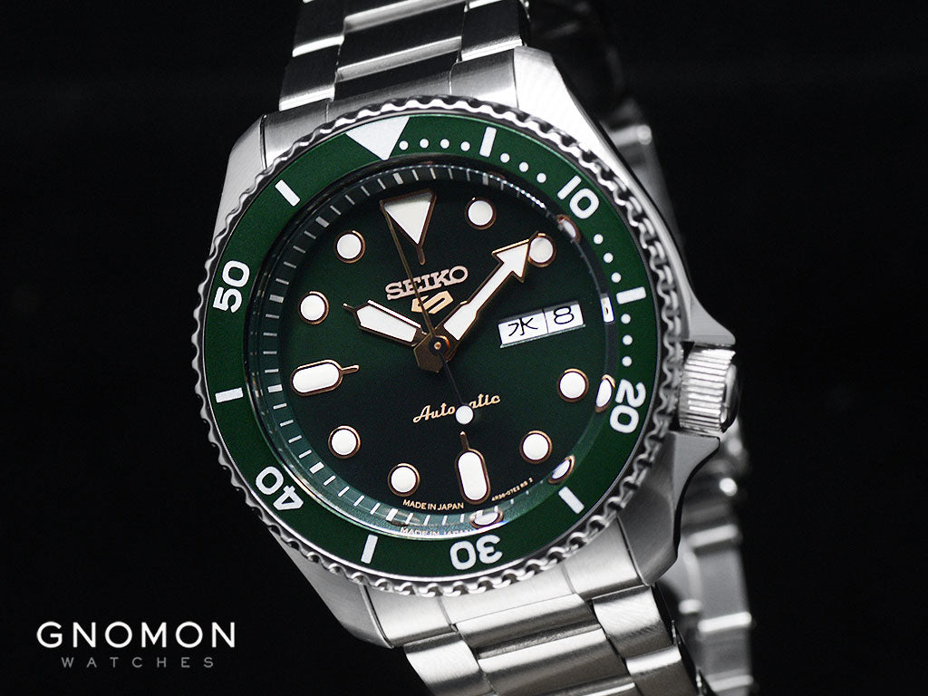 Seiko 5 Sports “Sports Style” Green Gilt Ref. SBSA013 – Gnomon Watches