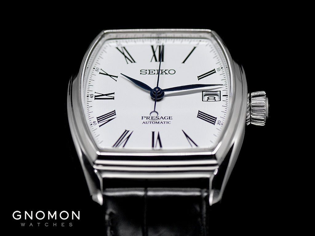 Presage Enamel Tonneau Ref. SARX051 – Gnomon Watches