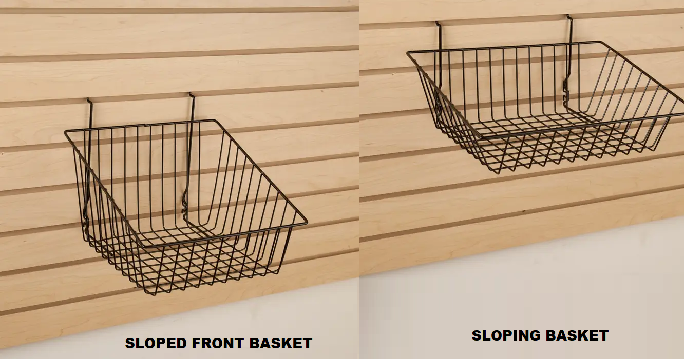 Sloped Front & Sloping Basket