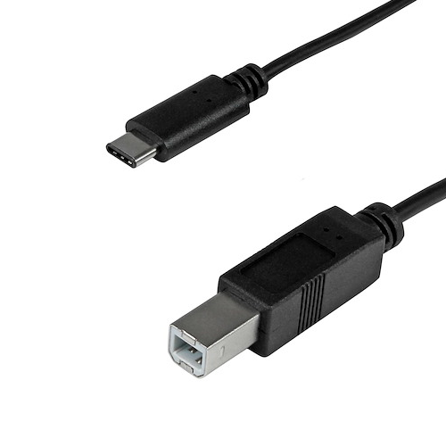 3' 2.0 Type-C to Type-B W/ Thunderbolt™ 3 Ports Printer Cable Blac