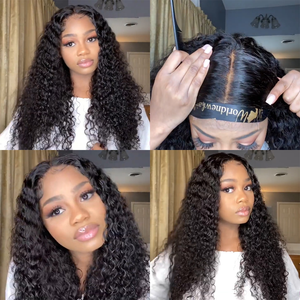 
            
                Load image into Gallery viewer, Bleached KnotsSwiss Lace 5x5 Closure Human Hair Wig Curly Style
            
        