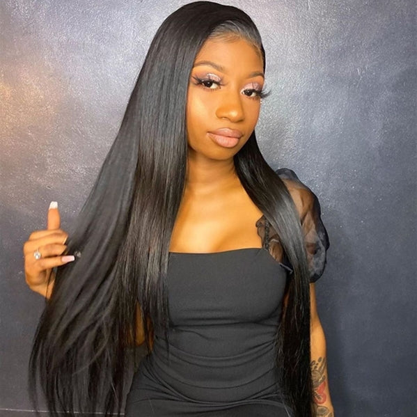 Angela 13*6 Frontal Lace Wig Undetectable Glueless Lace Pre_Plucked Natural Hairline
