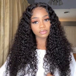 Bleached KnotsSwiss Lace 5x5 Closure Human Hair Wig Curly Style