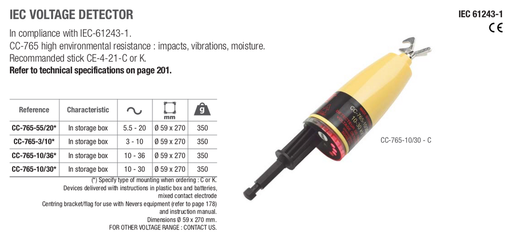 Catu CC-765-10/36 Sesli ve Işıklı Kontrol Kalemi (Dedektör)