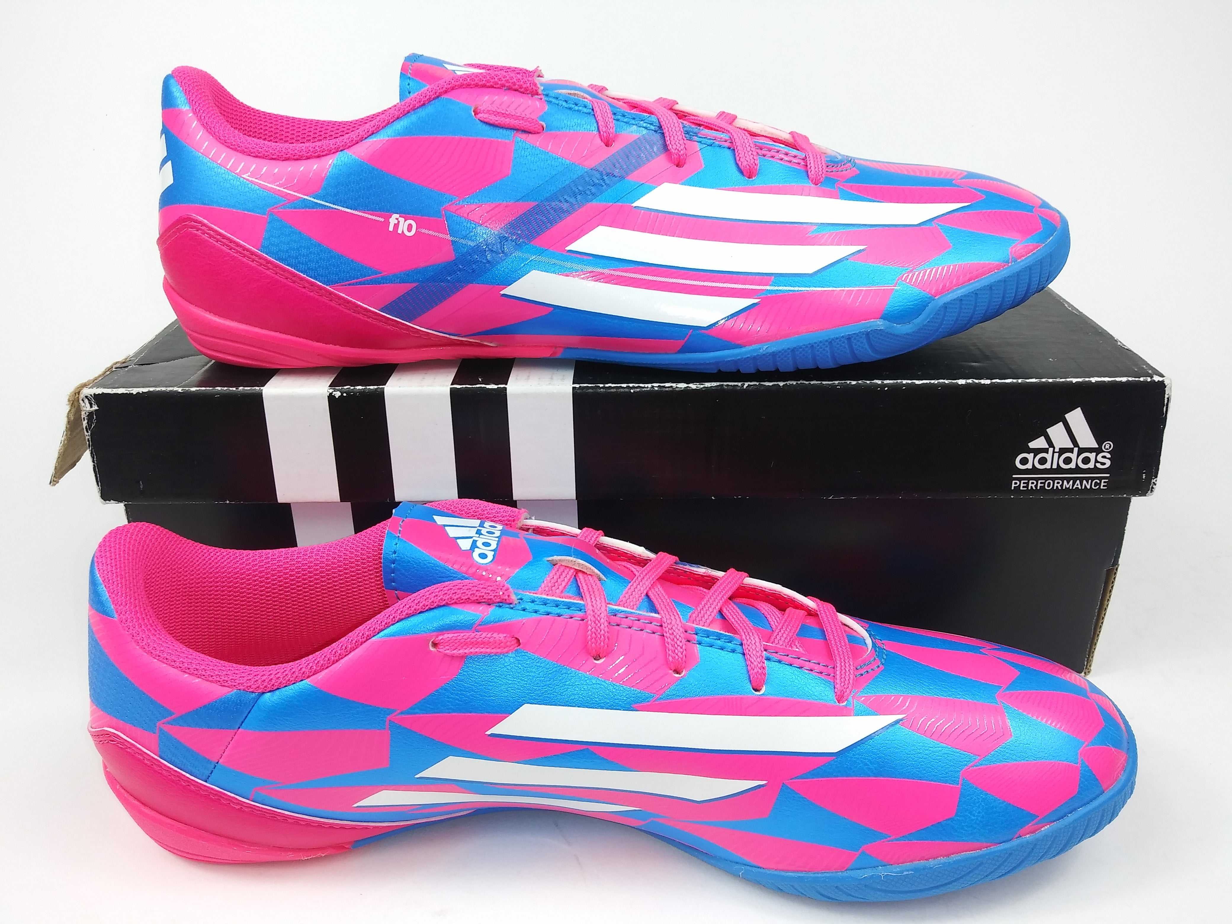 adidas f10 pink and blue