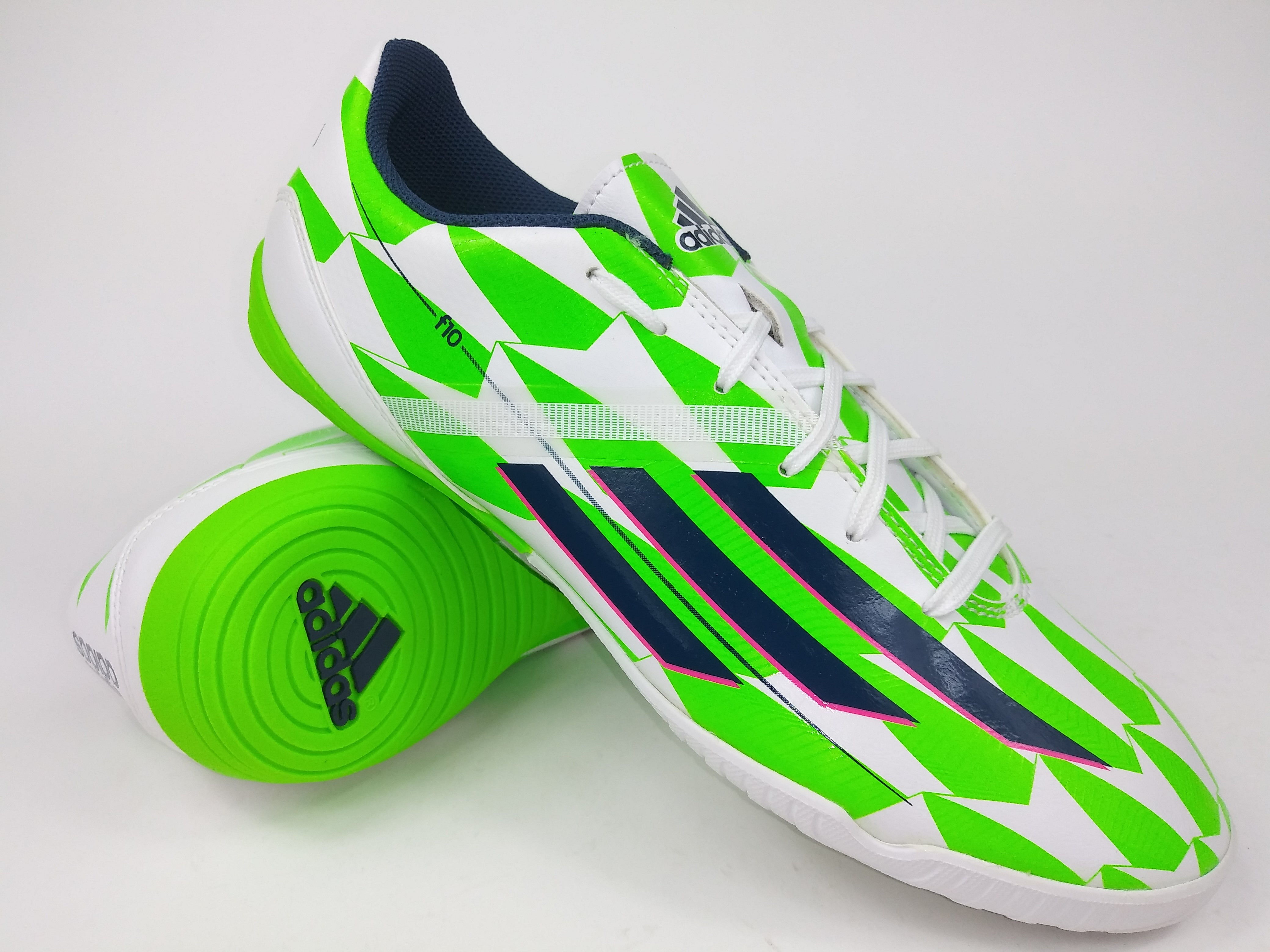 adidas f10 green and white