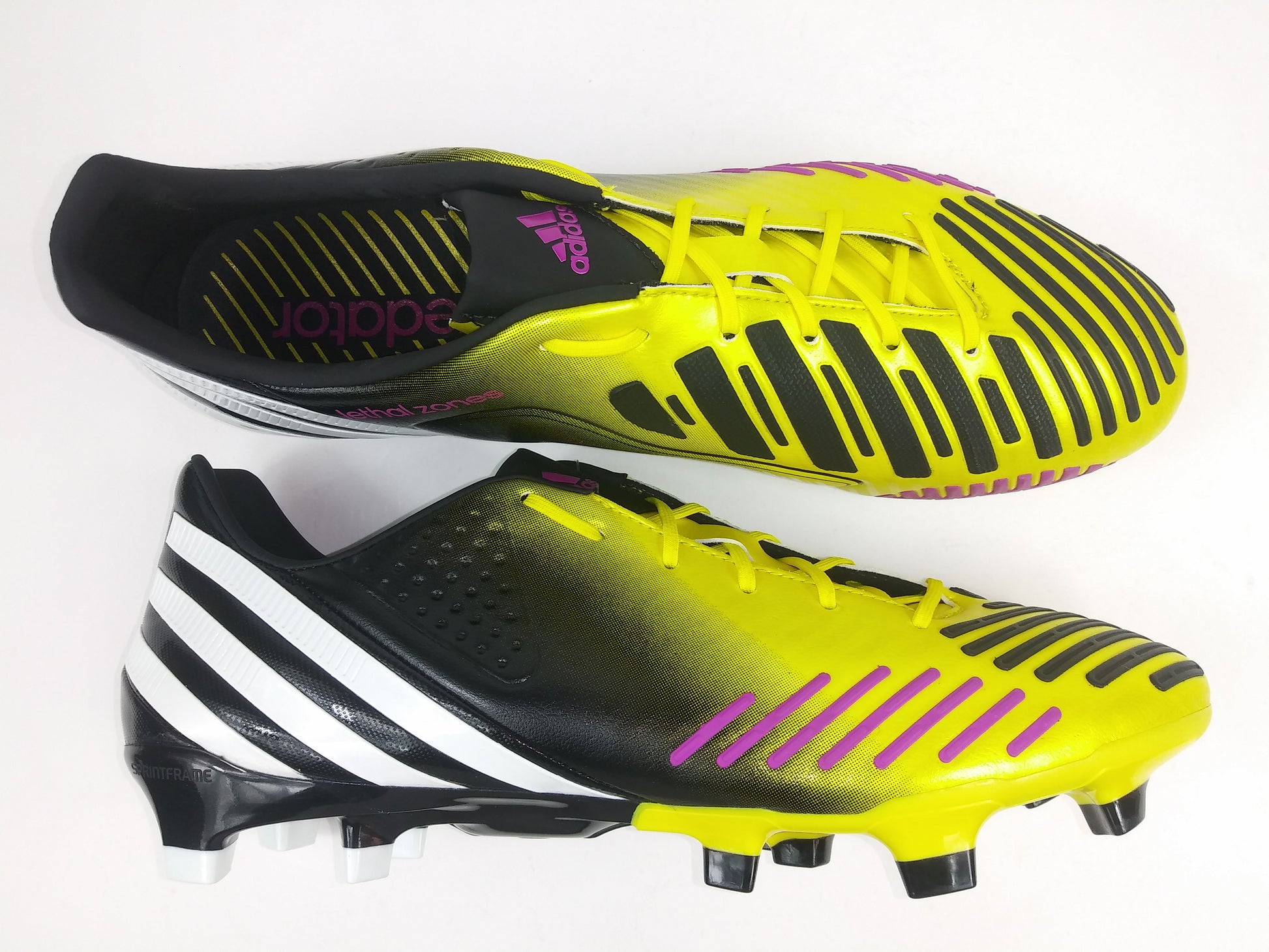 Adidas Predator TRX FG Black Yellow – Villegas Footwear
