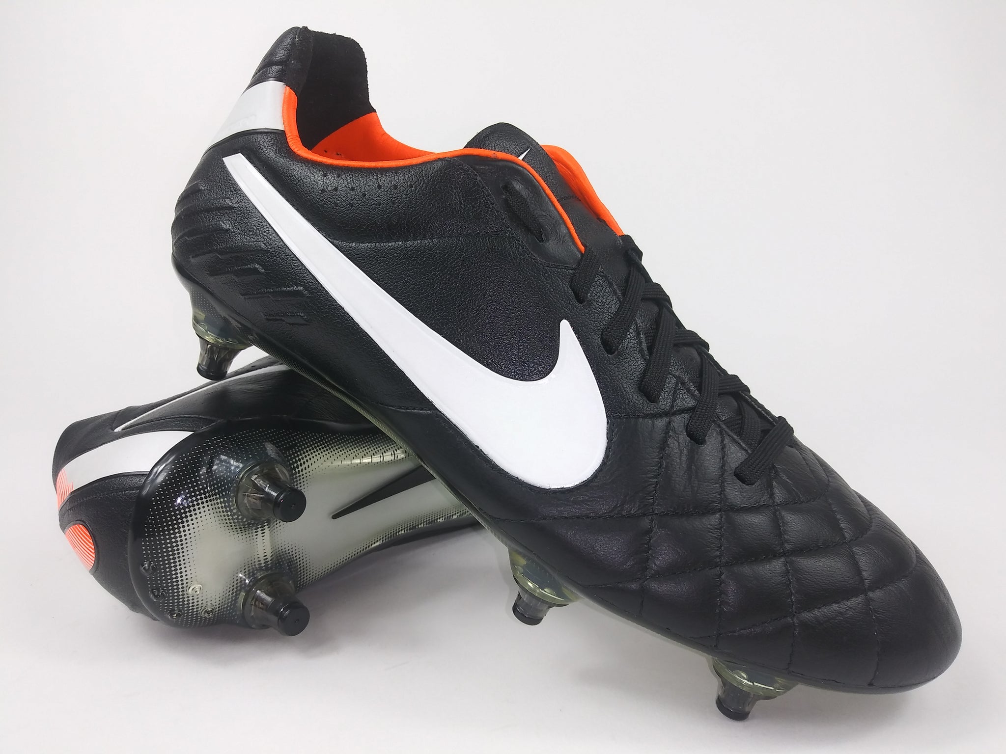 nike tiempo legend black orange