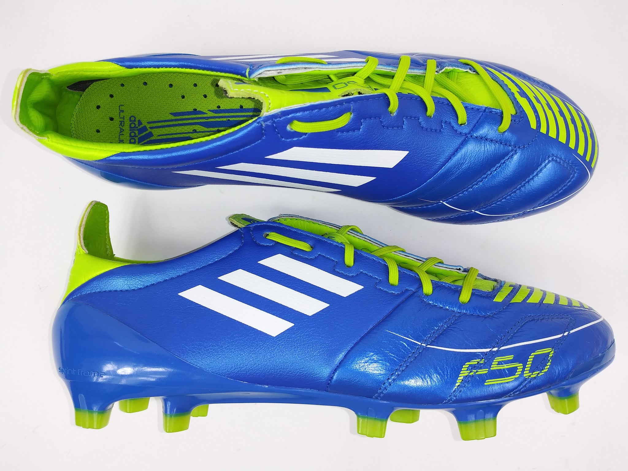 adidas f50 blue and green