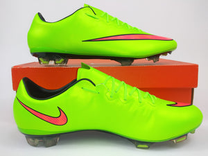 nike mercurial green and pink