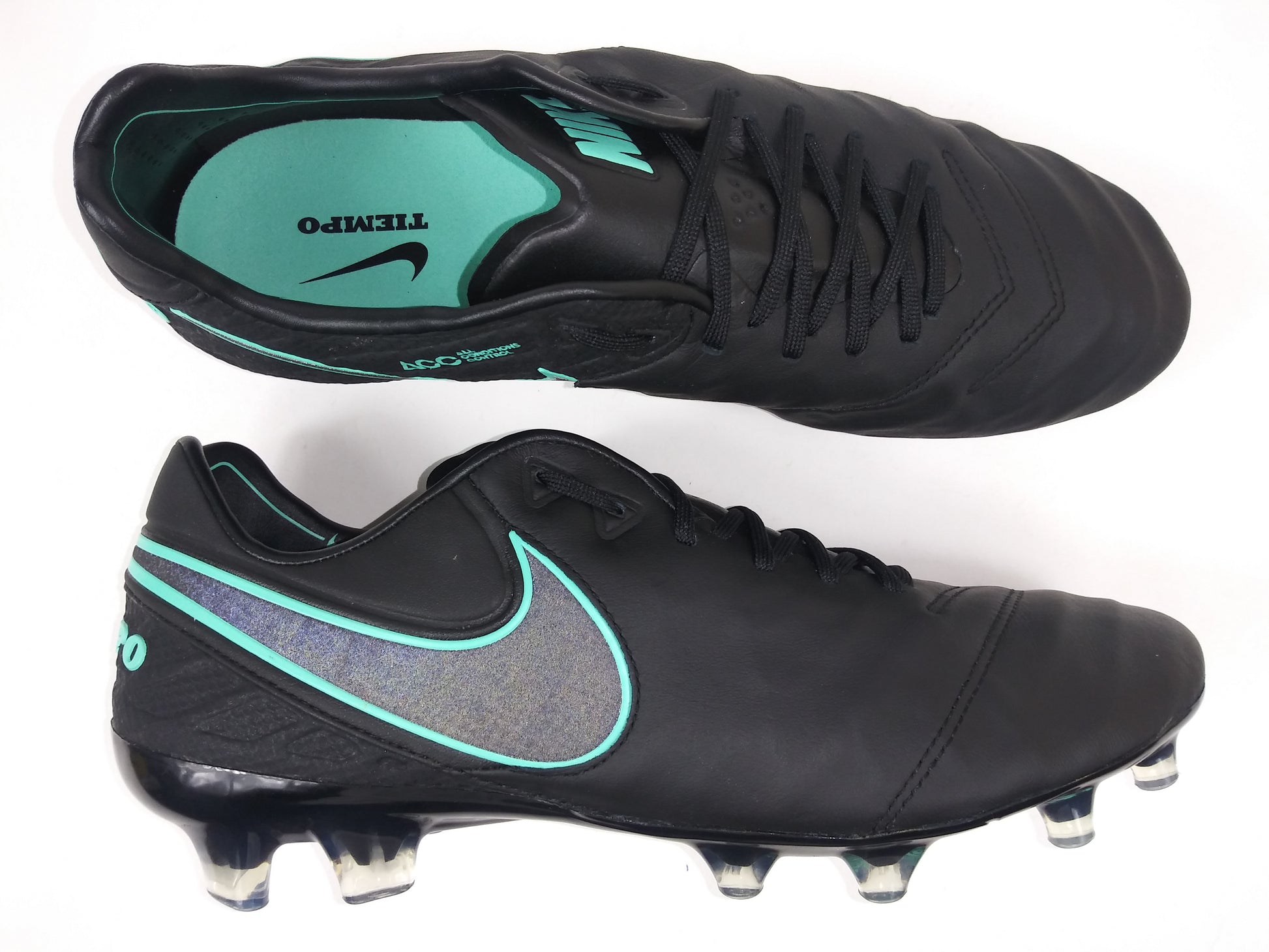 erger maken Trojaanse paard Verdienen Nike Tiempo Legend VI FG Black Teal – Villegas Footwear