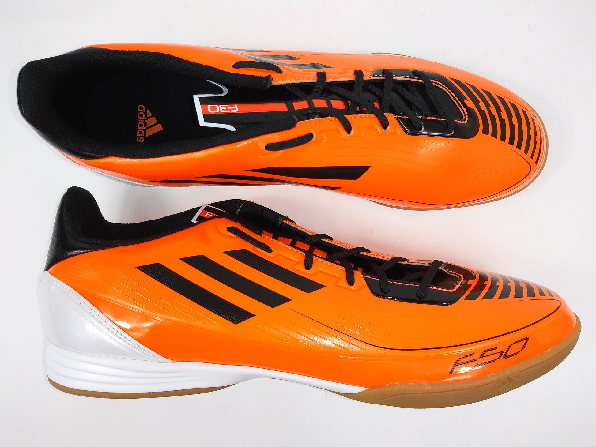 esfuerzo Sequía Estable Adidas F30 IN Orange White Indoor Shoes – Villegas Footwear