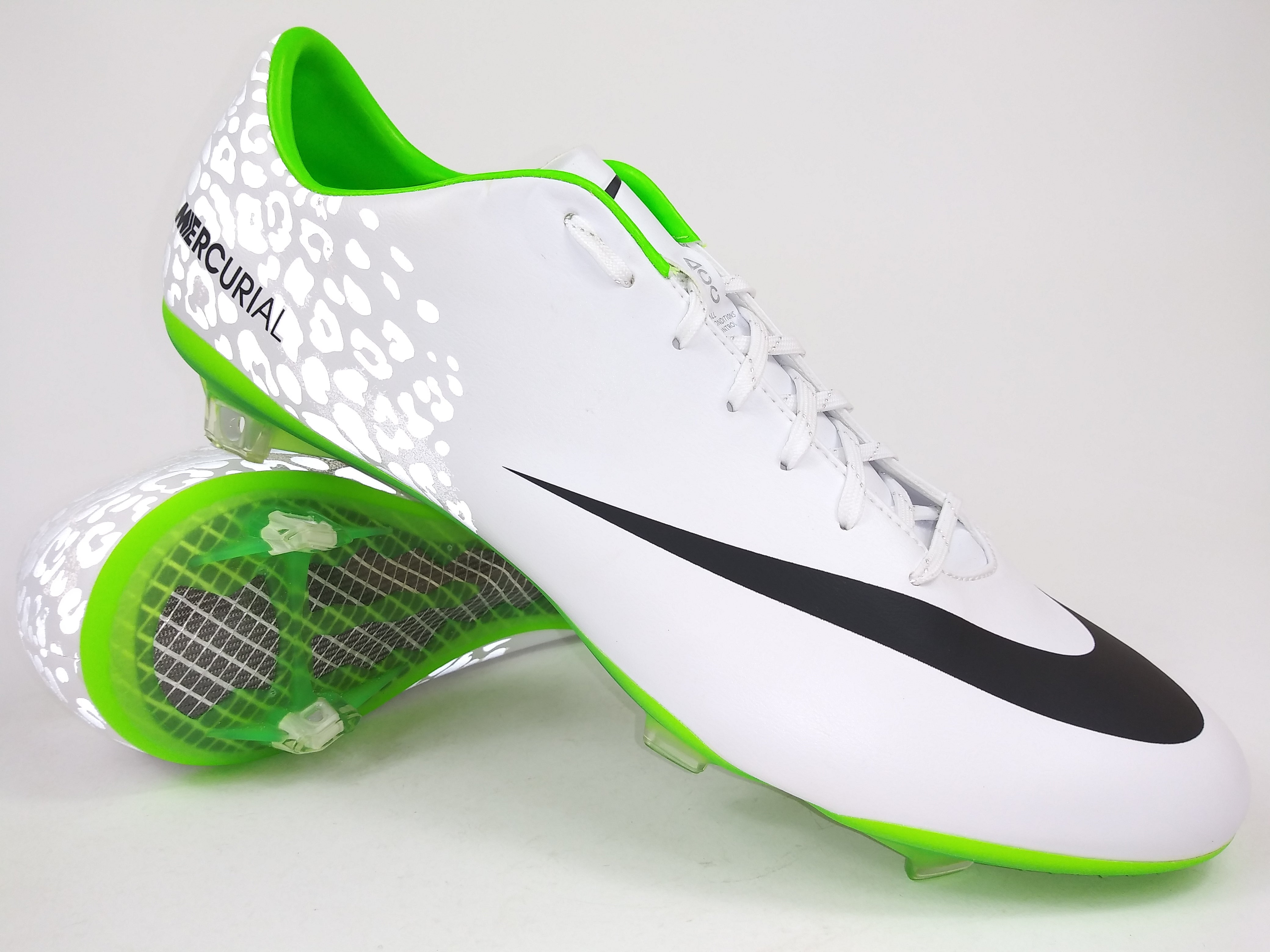 nike mercurial white and green