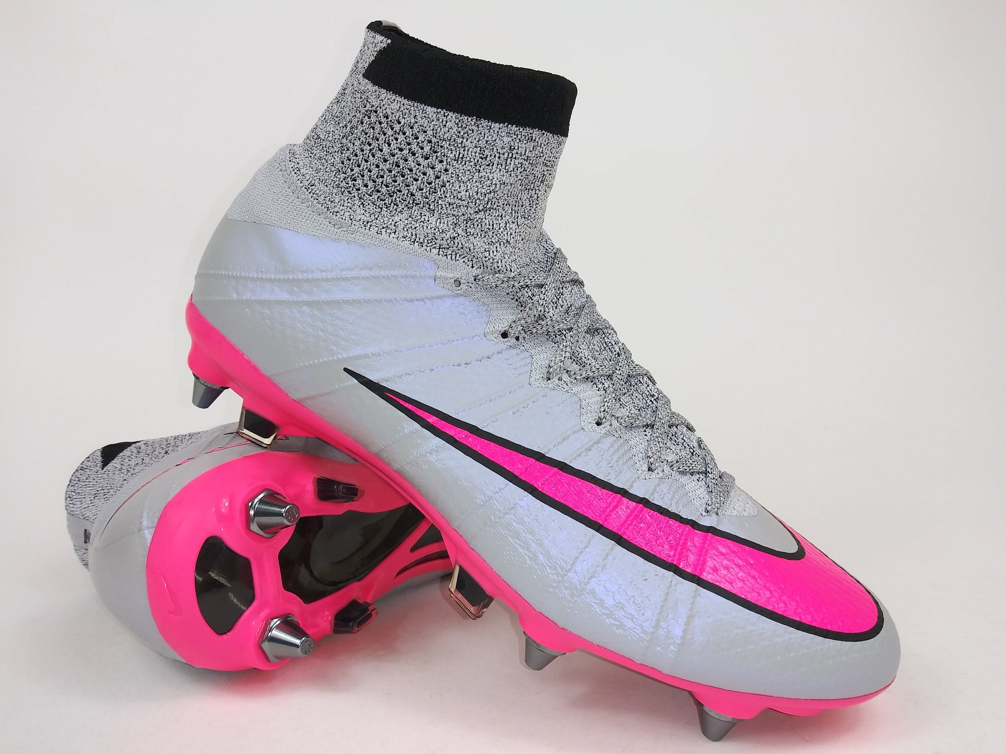 mercurial superfly grey and pink