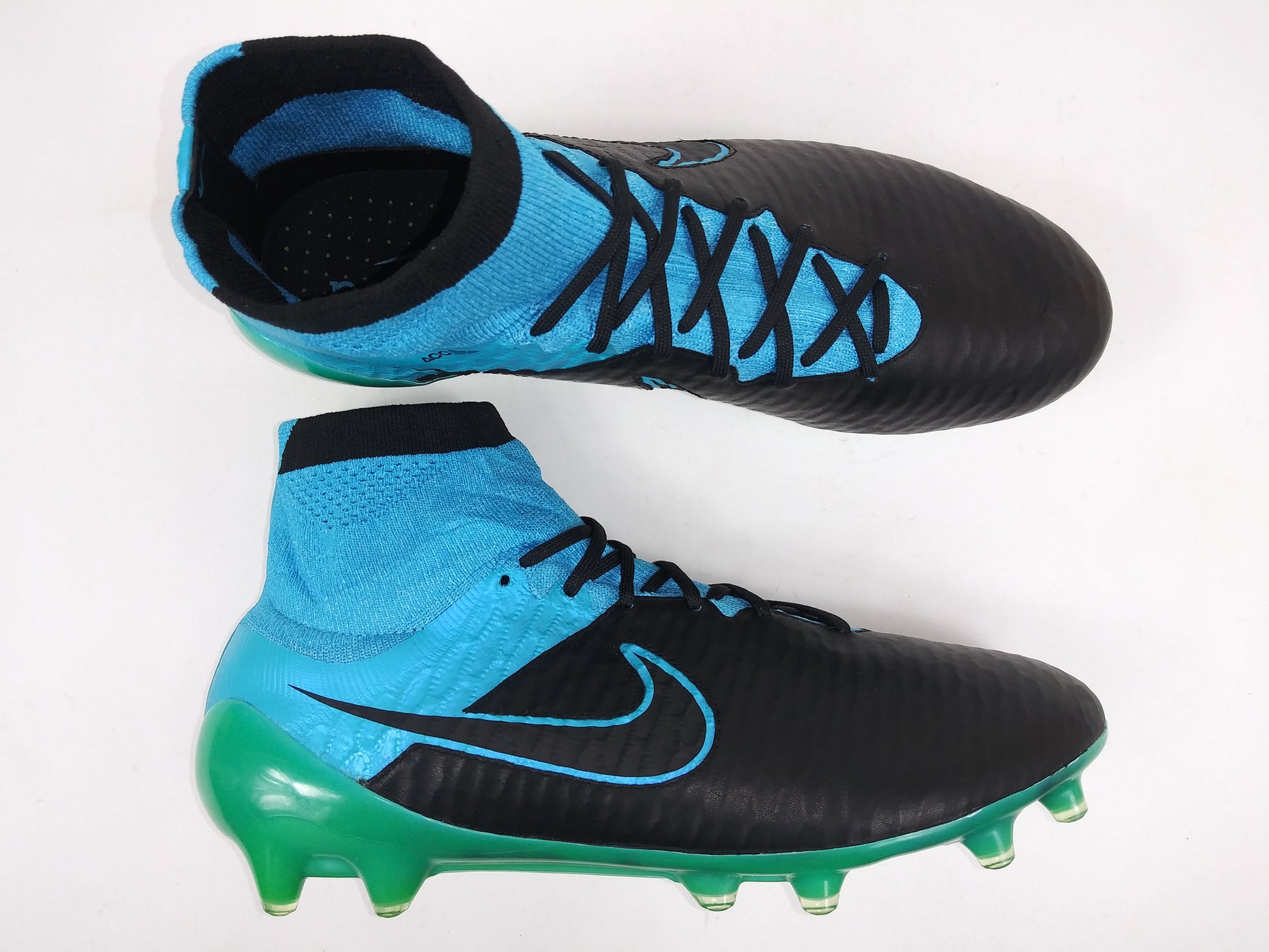 Nike Magista FG TC Leather Black Blue –