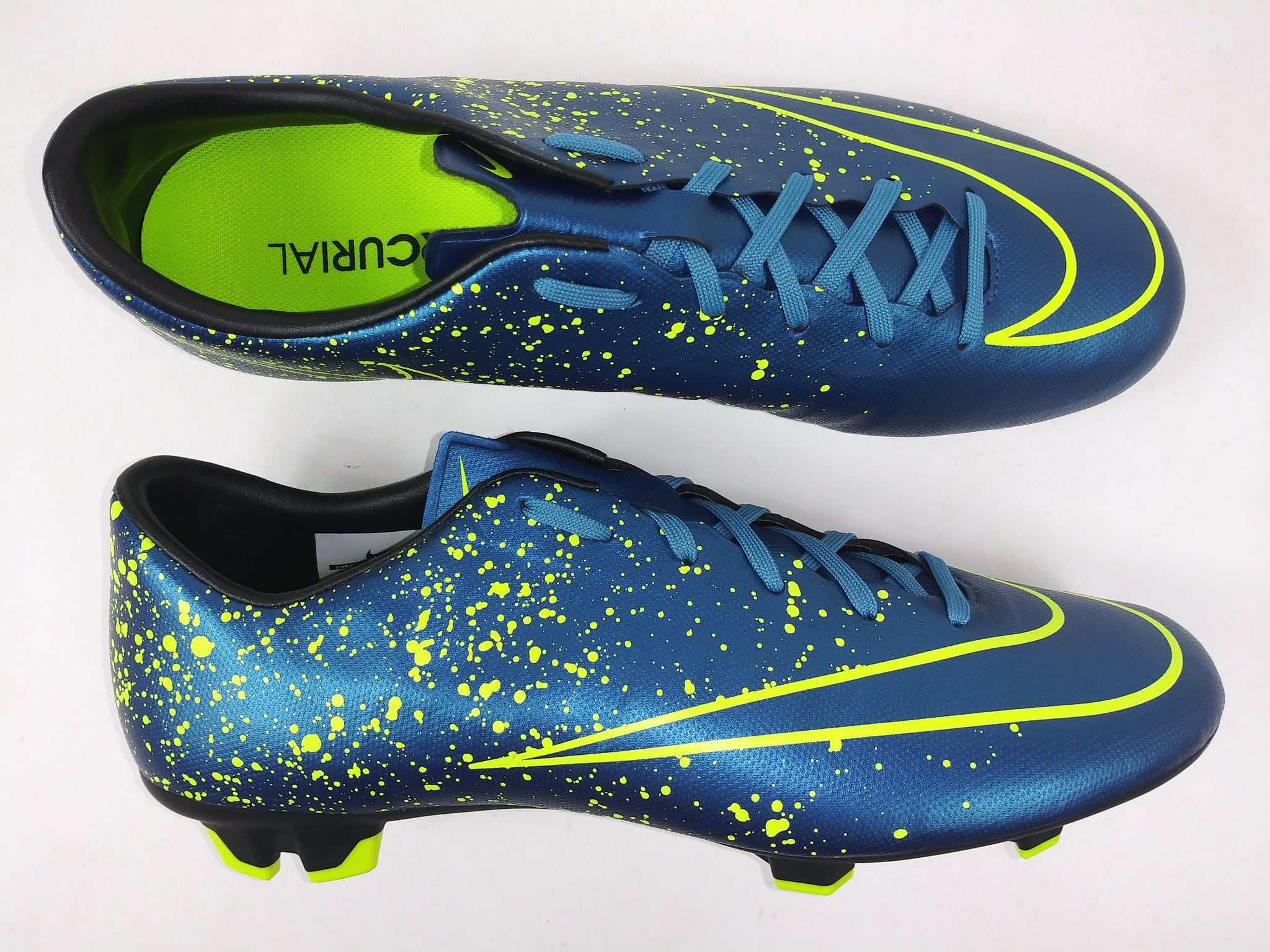 nike mercurial blue and yellow