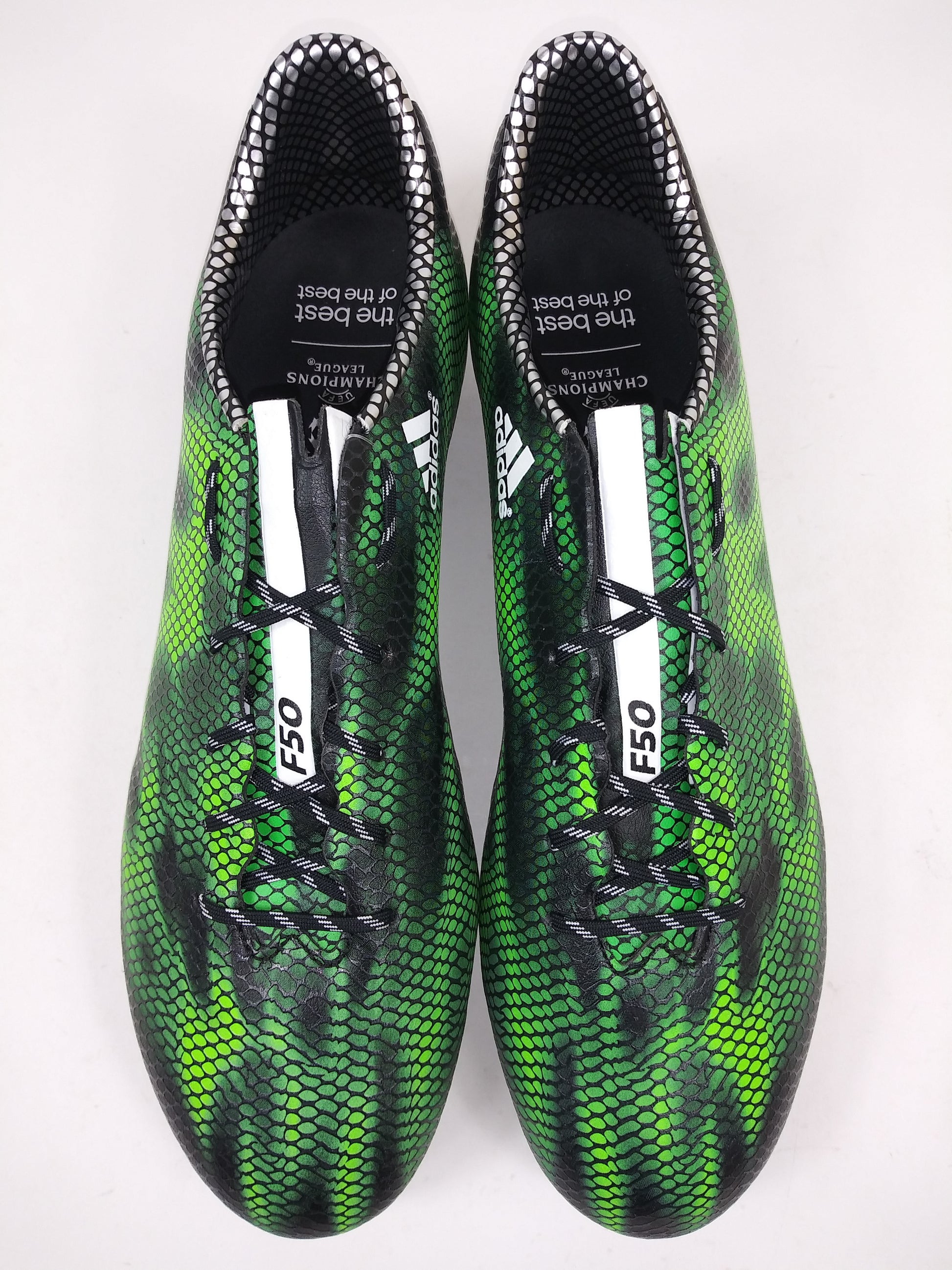 F50 adizero FG Green Black – Villegas Footwear