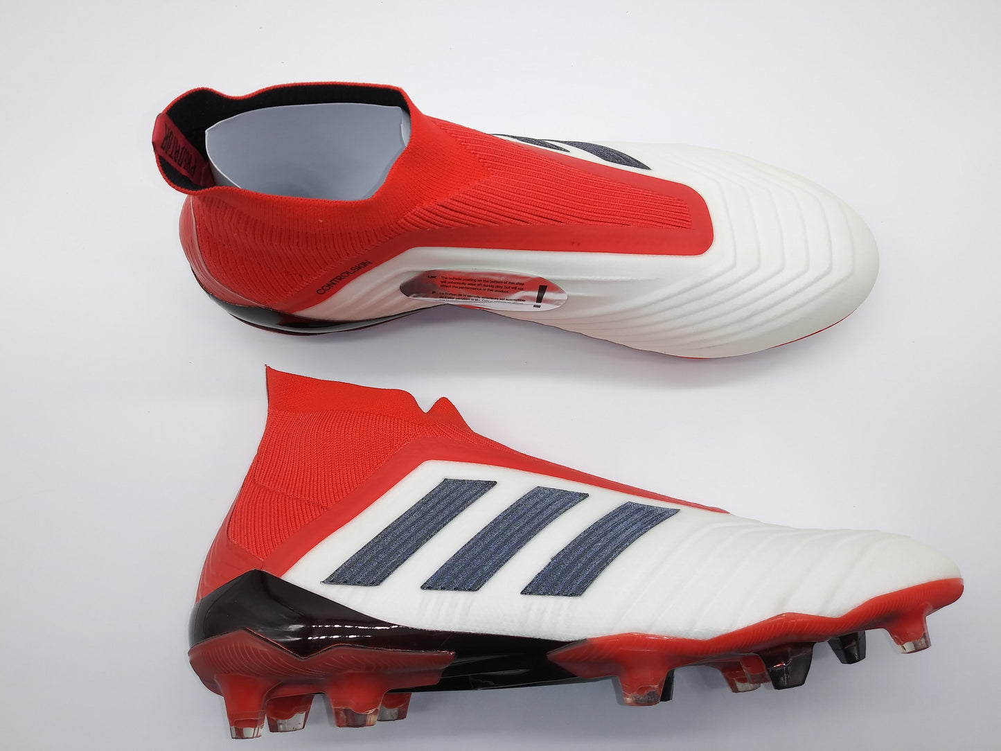 Soledad Profesor Solicitud Adidas Predator 18+ FG White Red – Villegas Footwear