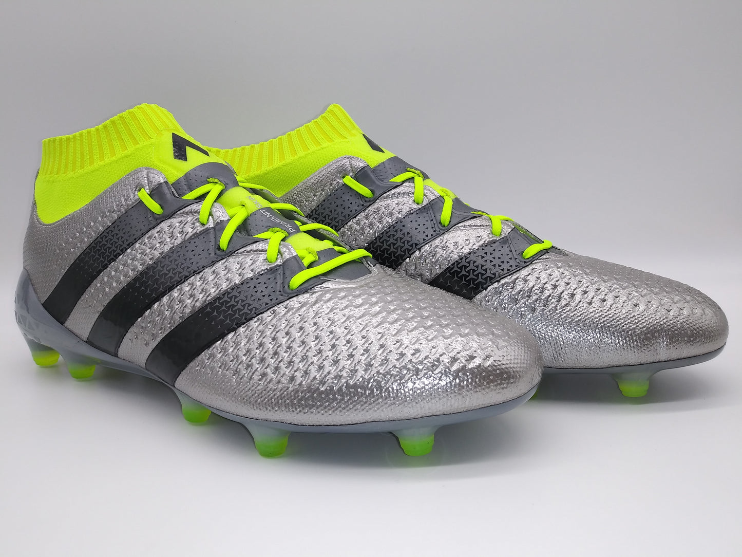 Adidas ACE 16.1 Primeknit FG Silver Green Villegas Footwear