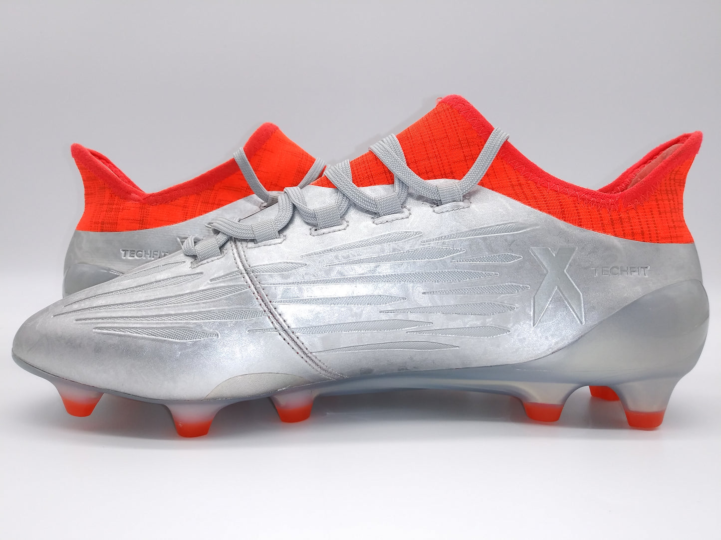 X 16.1 Cleats Silver and Orange Soccer – Villegas