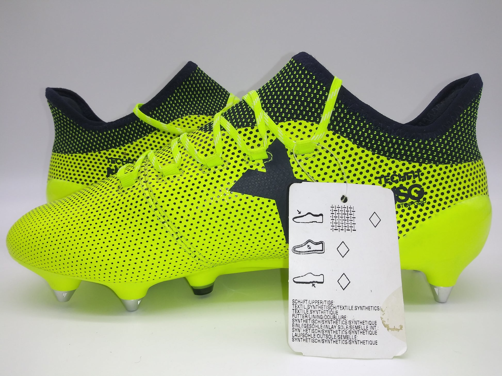 Saca la aseguranza núcleo Fascinar Adidas X 17.1 SG Yellow Black – Villegas Footwear