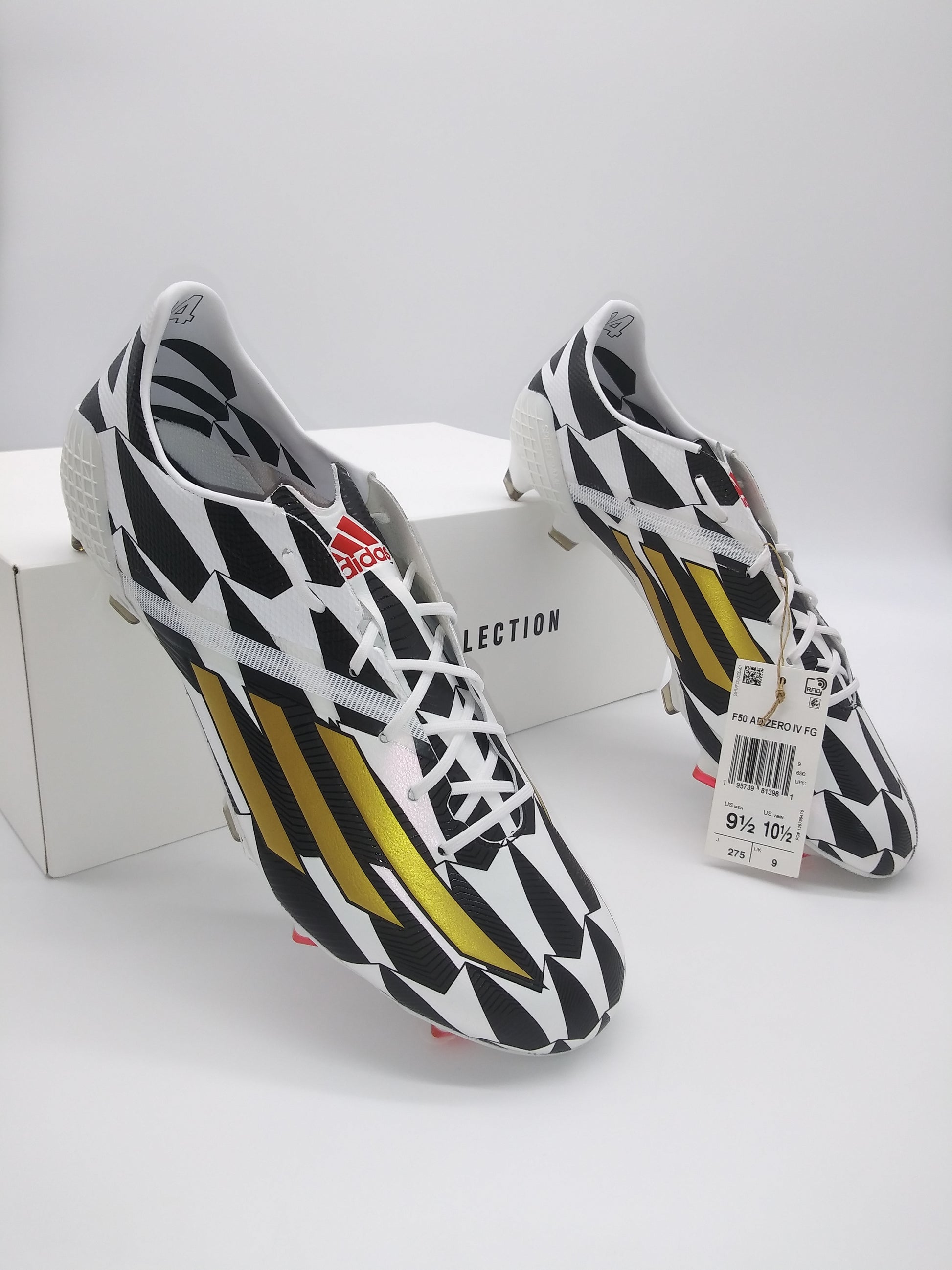 Lotsbestemming Sinds Melbourne Adidas F50 Adizero IV FG GX3902 Black White – Villegas Footwear