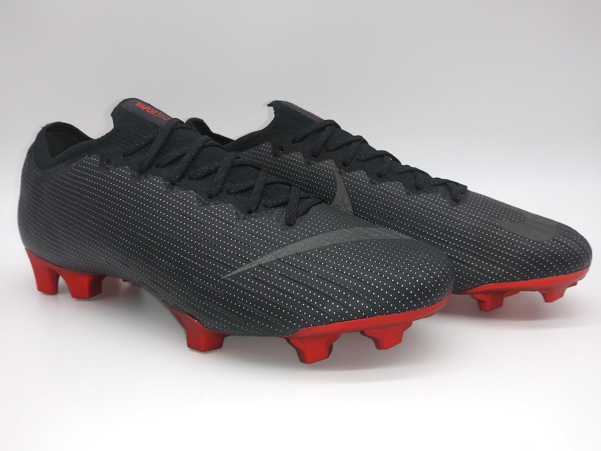 margen Pirata Martin Luther King Junior Nike Vapor 12 Elite SE FG Black Red – Villegas Footwear