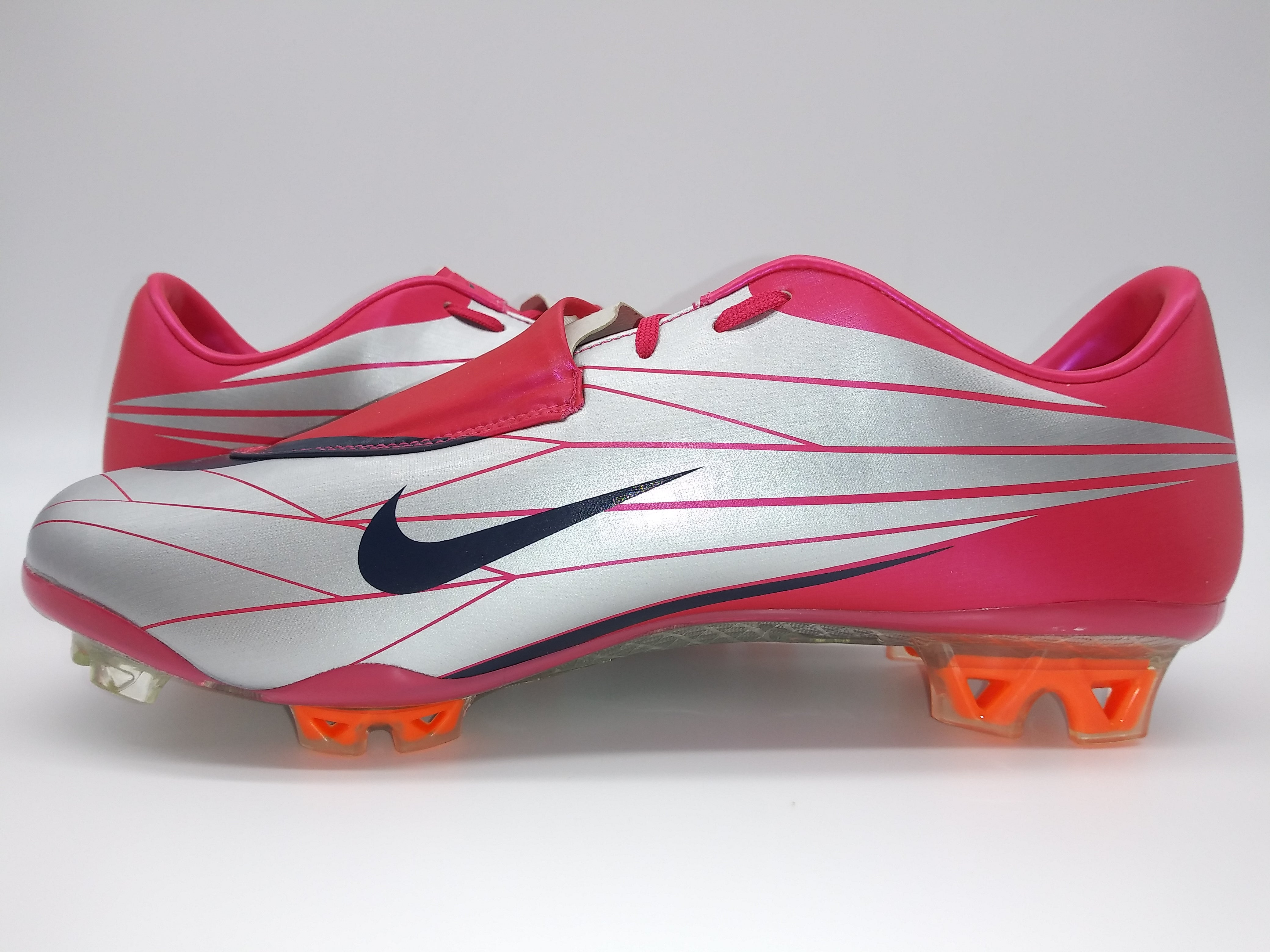 nike mercurial pink and silver