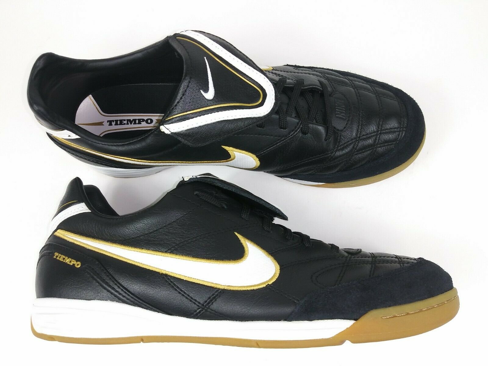 Nike Tiempo Indoor Shoes Black Gold – Footwear