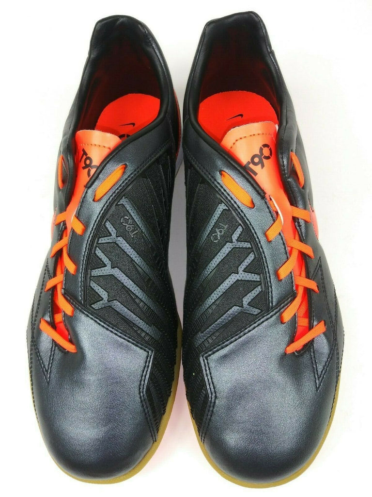 Nike T90 Shoot IV IC Indoor Shoes Black Orange – Villegas Footwear