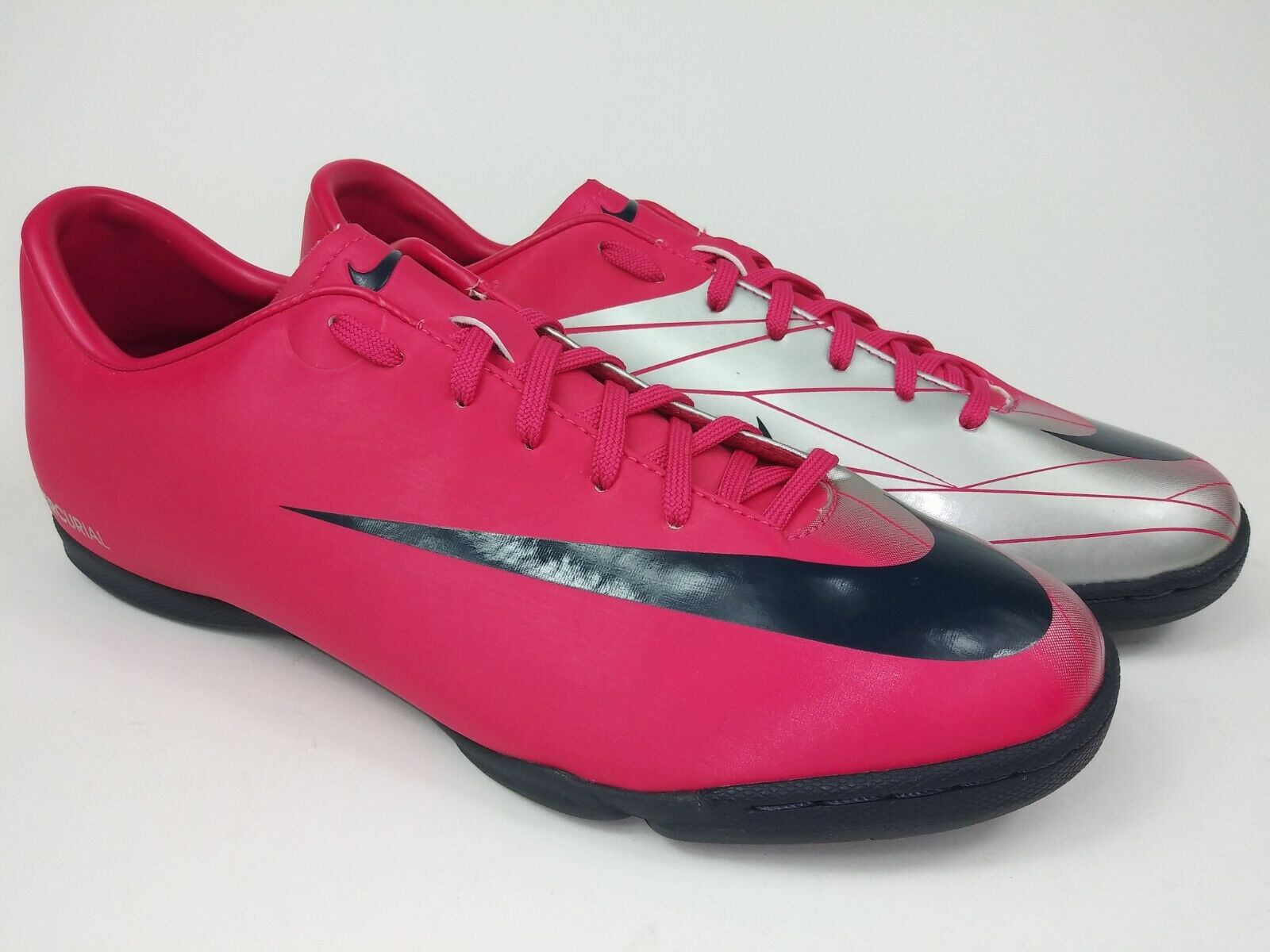 nike mercurial pink and silver